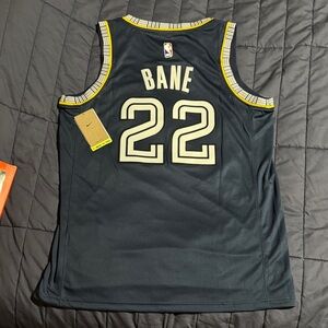 Nike Black and Yellow Bane 22 Jersey